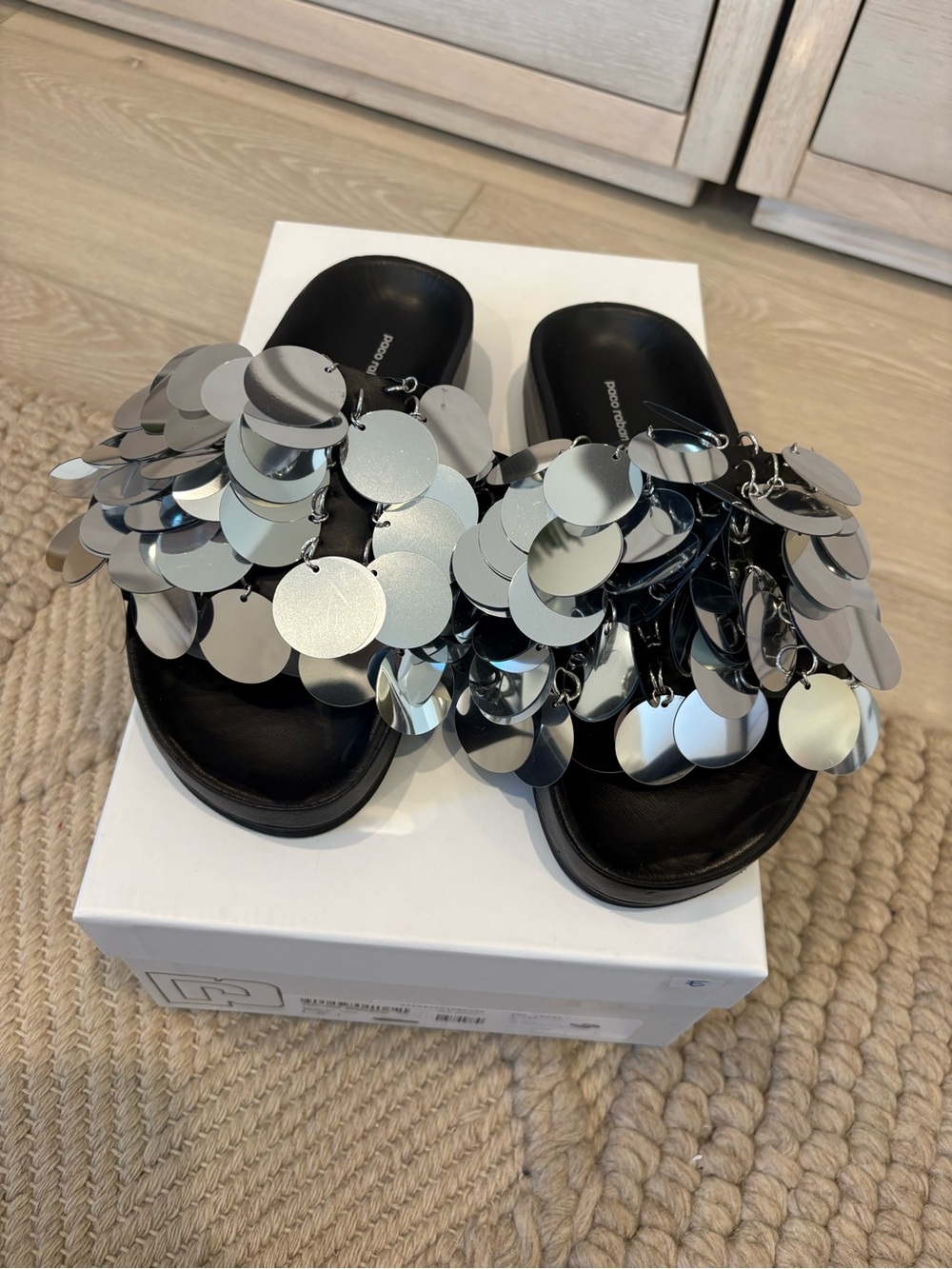 NWT Paco Rabanne Slides